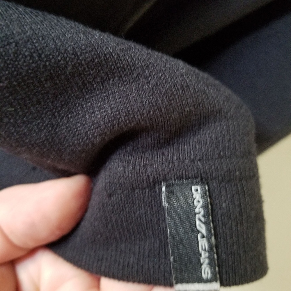 🧥HP🧥 NWOT DKNY Jeans Black Polo Neck Sweater - Picture 5 of 8